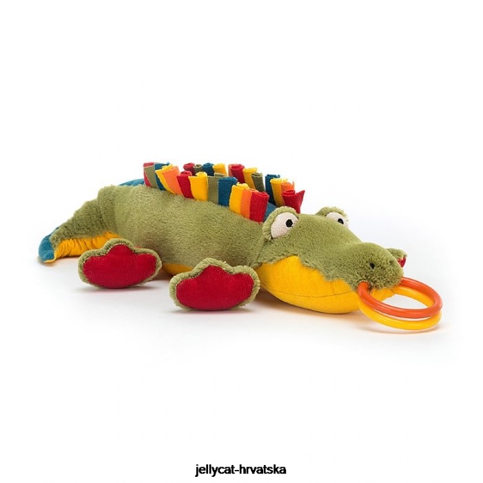 Jellycat happihoop krokodil višebojni 751 igračka