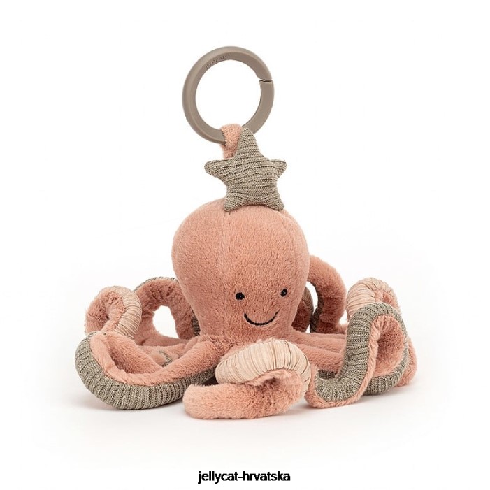 Jellycat odell hobotnica aktivnost igračka marelica 774 igračka