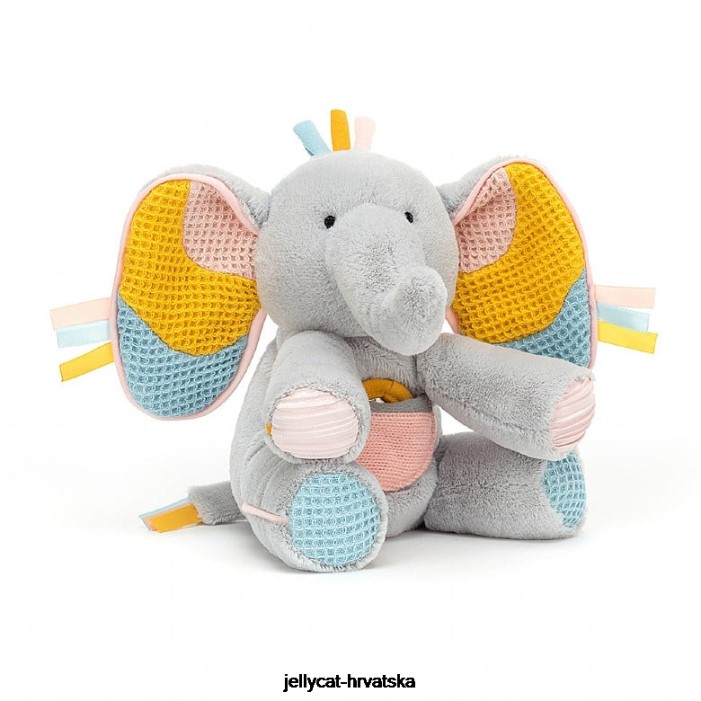 Jellycat peek-a-boo elly aktivnost igračka plava 713 igračka