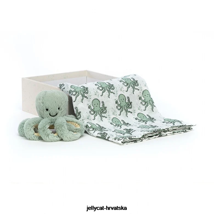 Jellycat Odyssey hobotnica poklon set zelena 750 igračka