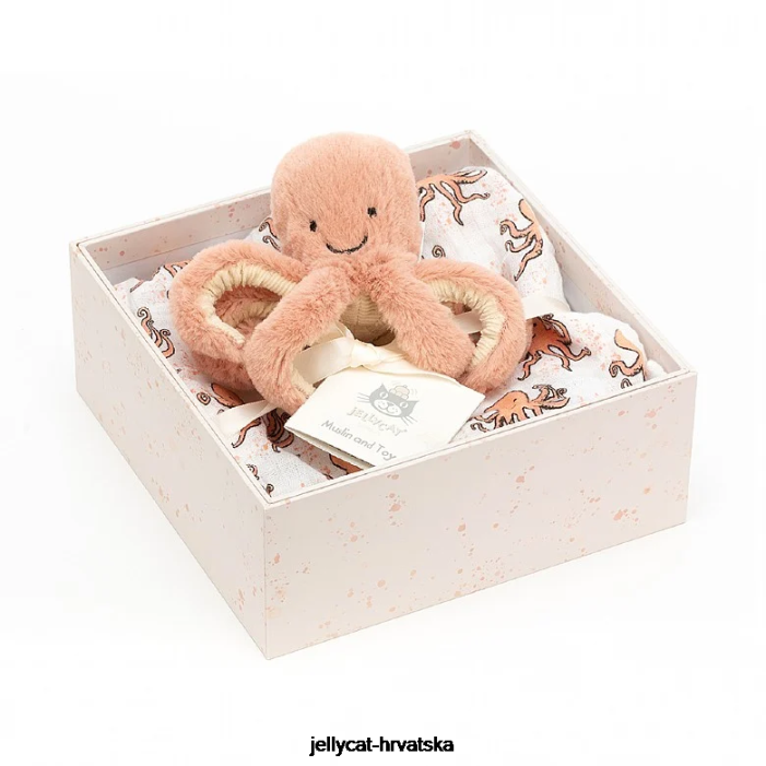 Jellycat odell hobotnica darovni set u više boja 749 igračka