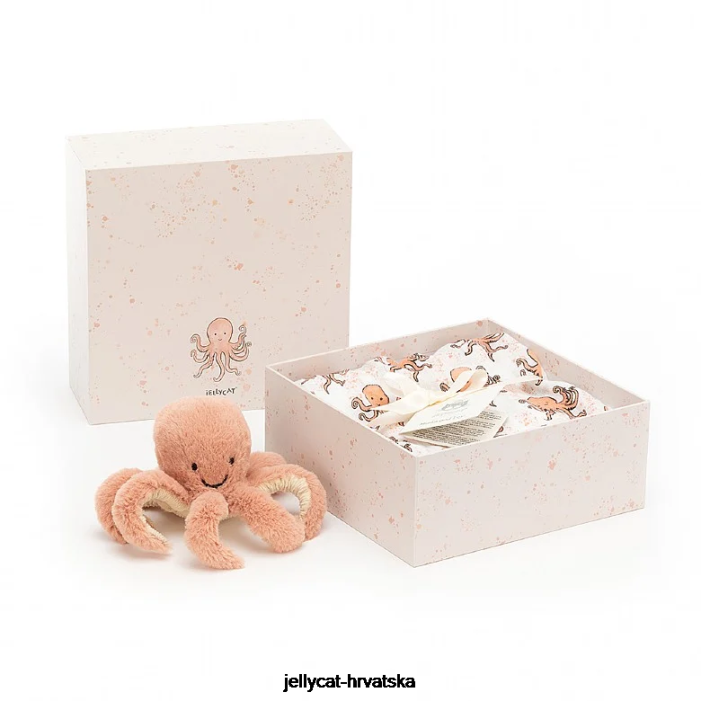 Jellycat odell hobotnica darovni set u više boja 749 igračka