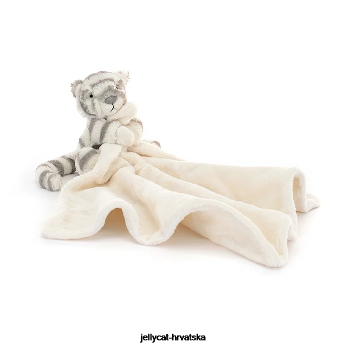 Jellycat stidljiv snježni tigar duda siva i bijela 264 igračka