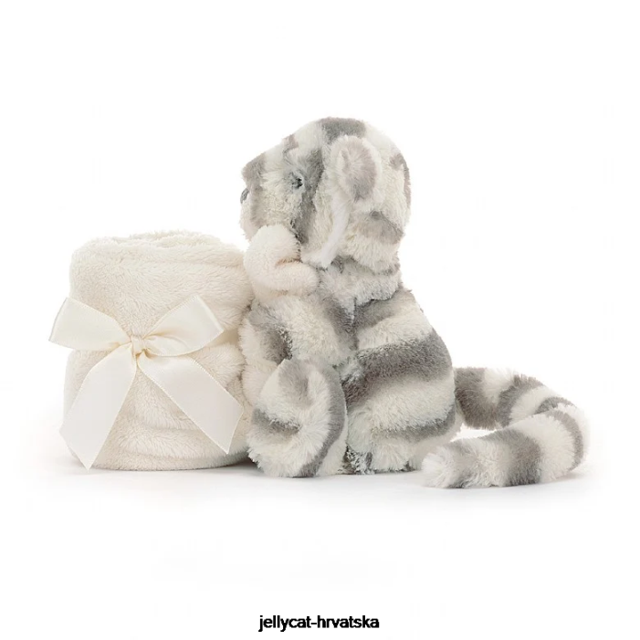 Jellycat stidljiv snježni tigar duda siva i bijela 264 igračka
