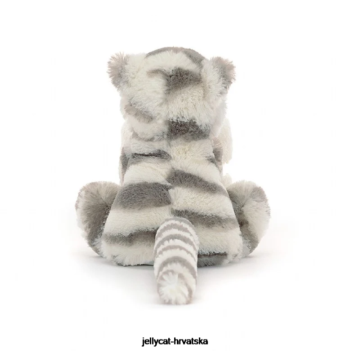 Jellycat stidljiv snježni tigar duda siva i bijela 264 igračka