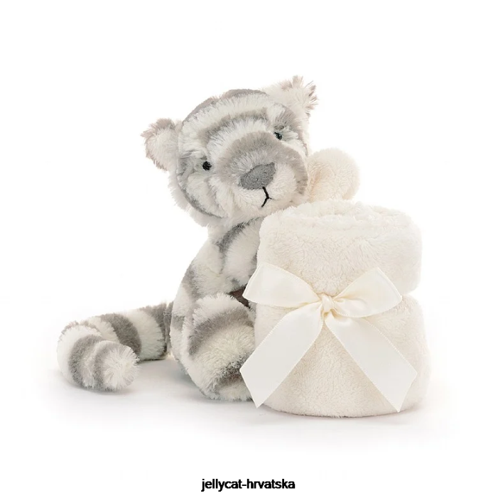 Jellycat stidljiv snježni tigar duda siva i bijela 264 igračka