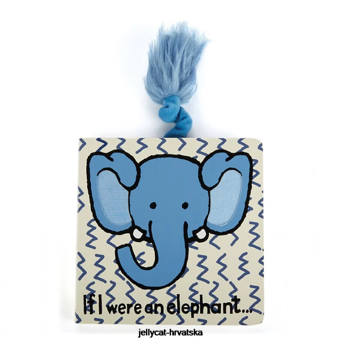 Jellycat da sam ja slon knjiga i fuddlewuddle slon plava 745 knjiga