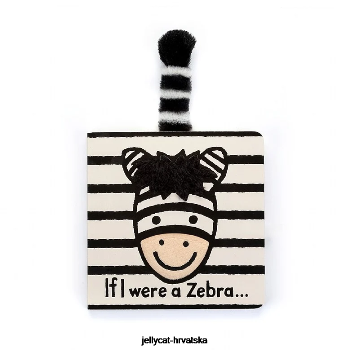 Jellycat da sam ja zebra ploča knjiga višebojna 776 knjiga