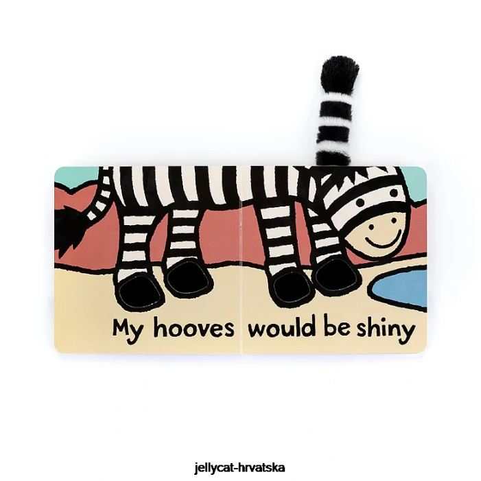 Jellycat da sam ja zebra ploča knjiga višebojna 776 knjiga