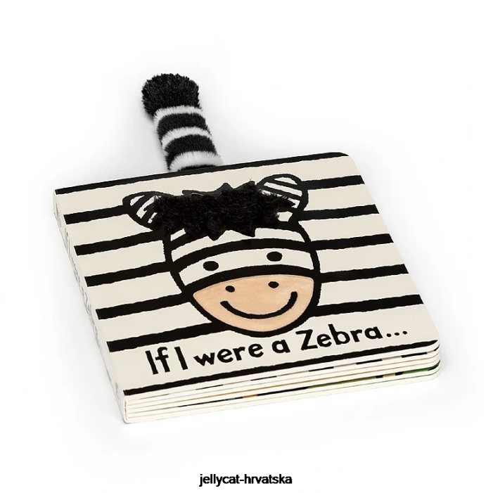 Jellycat da sam ja zebra ploča knjiga višebojna 776 knjiga