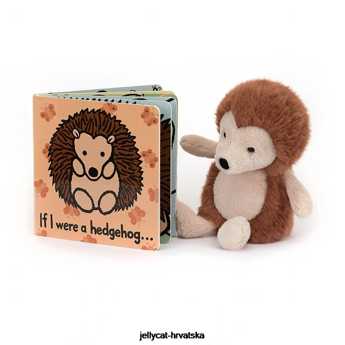 Jellycat da sam jež knjiga i vrba jež smeđa 793 knjiga