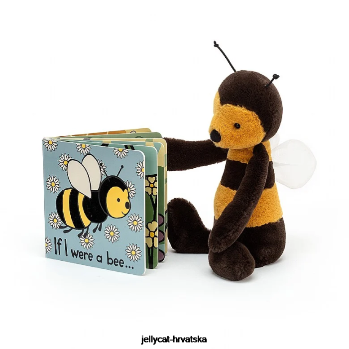 Jellycat da sam pčela knjiga i sramežljiva pčela višebojna 795 knjiga