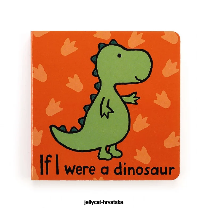 Jellycat kad bih bio dinosaur knjiga u više boja 802 knjiga