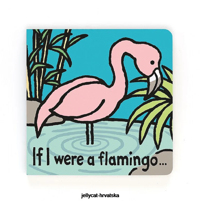 Jellycat kad bih bio flamingo knjiga višebojna 788 knjiga