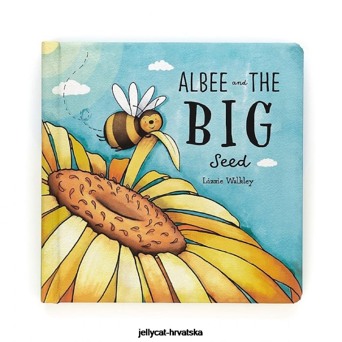 Jellycat albee i velika sjemenska knjiga u više boja 782 knjiga