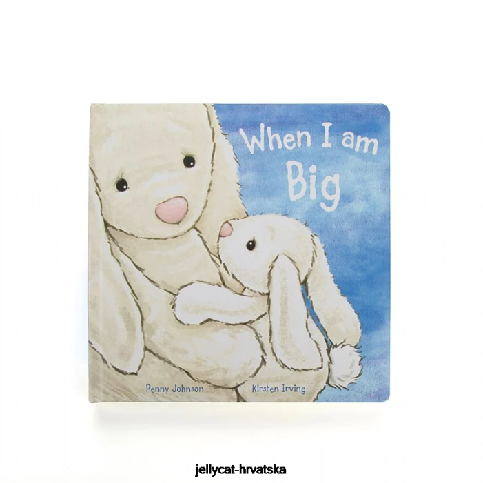 Jellycat kad sam velika knjiga i sramežljivi zečić krema 734 knjiga