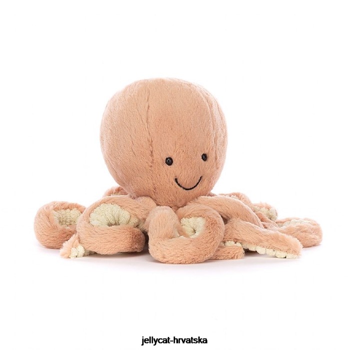 Jellycat knjiga o neustrašivoj hobotnici i odell octopus marelica 810 knjiga