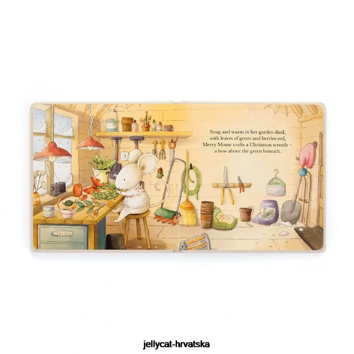 Jellycat knjiga veseli miš višebojna 182 knjiga
