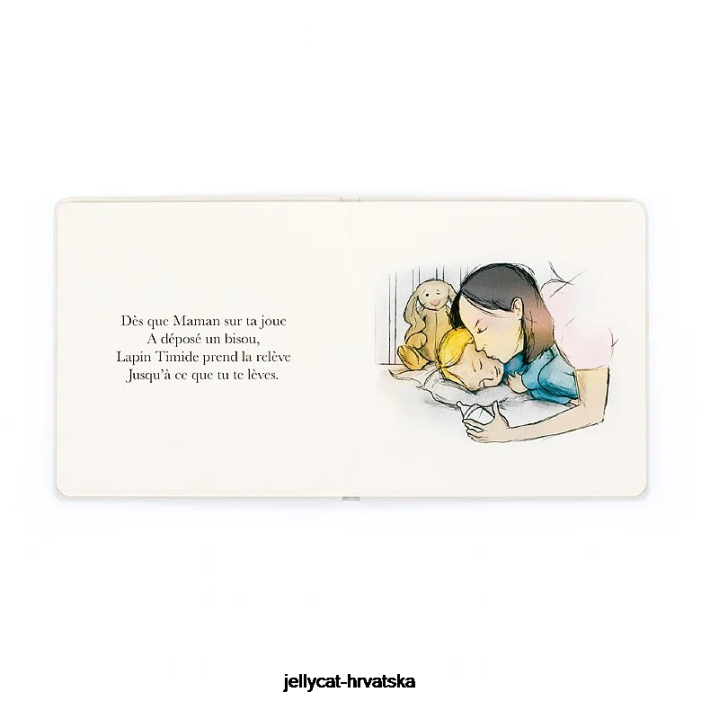 Jellycat lapin timide veille sur tes nuits livre (čarobni zeko) višebojan 716 knjiga