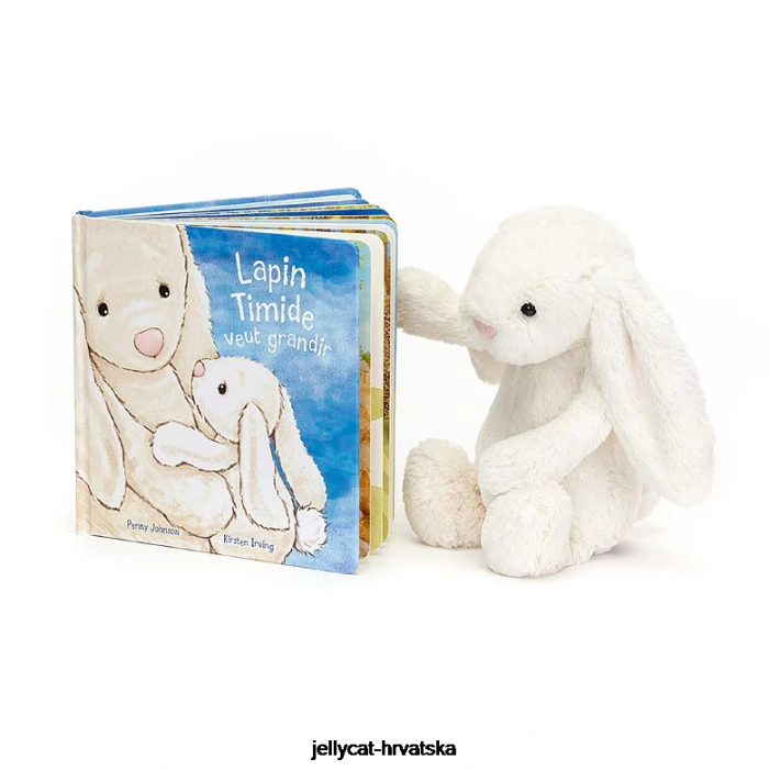 Jellycat lapin timide veut grandir & krema za sramežljivog zeca 727 knjiga