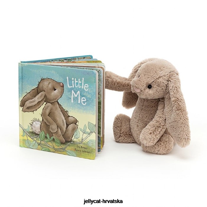 Jellycat mala ja knjiga i sramežljivi zeko bež 714 knjiga