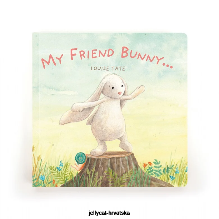 Jellycat moj prijatelj zeko knjiga i stidljivi zeko bež 704 knjiga