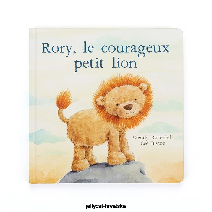 Jellycat rory le courageux petit lion livre (vrlo hrabar lav) višebojan 708 knjiga