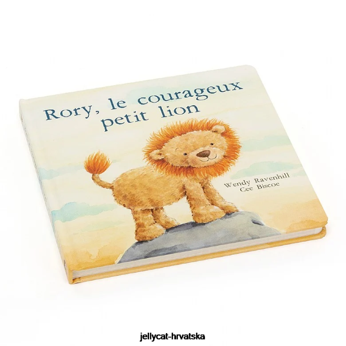 Jellycat rory le courageux petit lion livre (vrlo hrabar lav) višebojan 708 knjiga