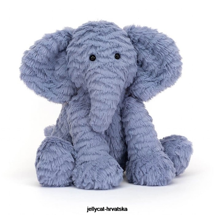 Jellycat slonovi ne mogu letjeti book and fuddlewuddle elephant blue 736 knjiga