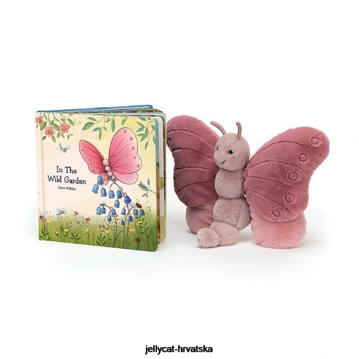 Jellycat u divljoj vrtnoj knjizi i beatrice leptir ružičasta 783 knjiga