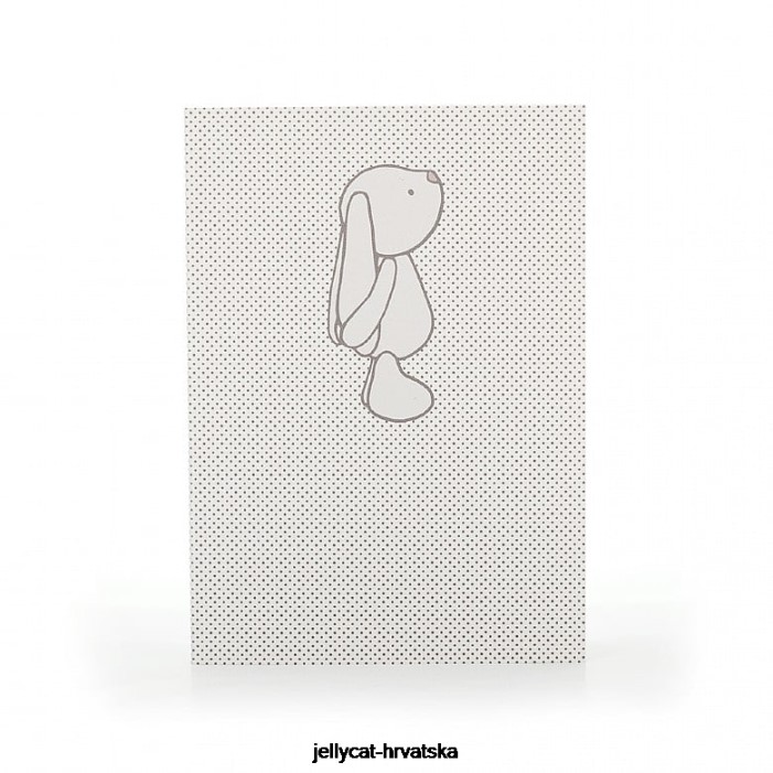 Jellycat sramežljivi zečić mrlje a6 bilježnica bež 738 knjiga