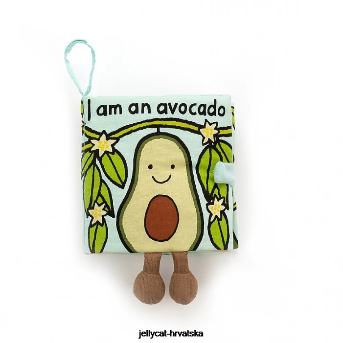 Jellycat višebojna knjiga od avokado tkanine 764 knjiga