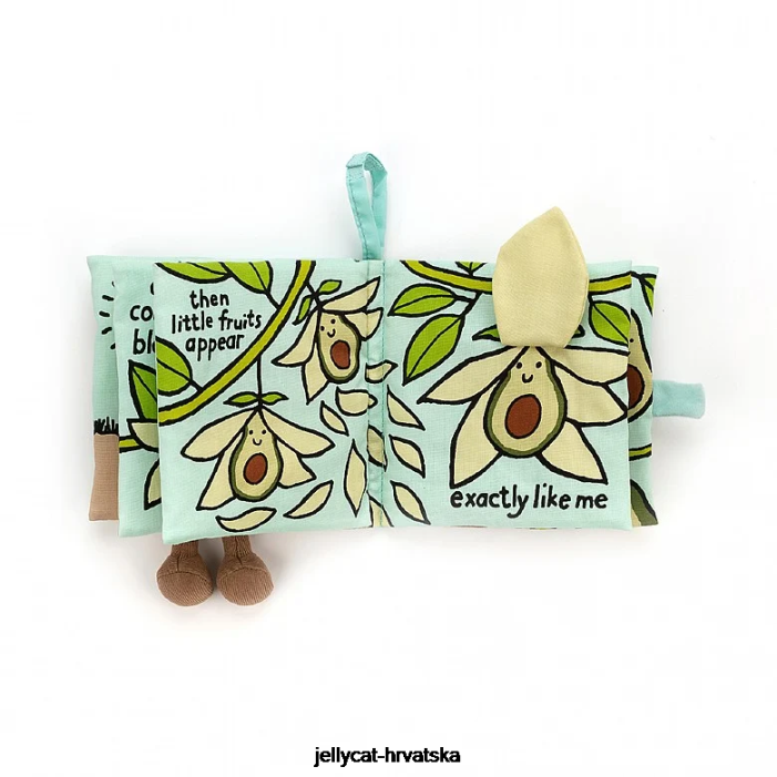 Jellycat višebojna knjiga od avokado tkanine 764 knjiga