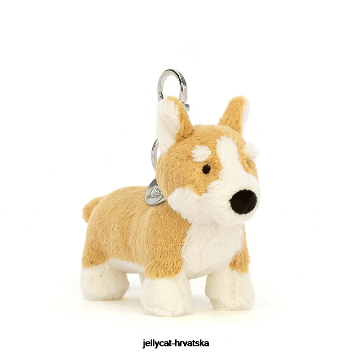Jellycat betty corgi bag šarm med 84 oprema