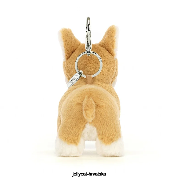 Jellycat betty corgi bag šarm med 84 oprema