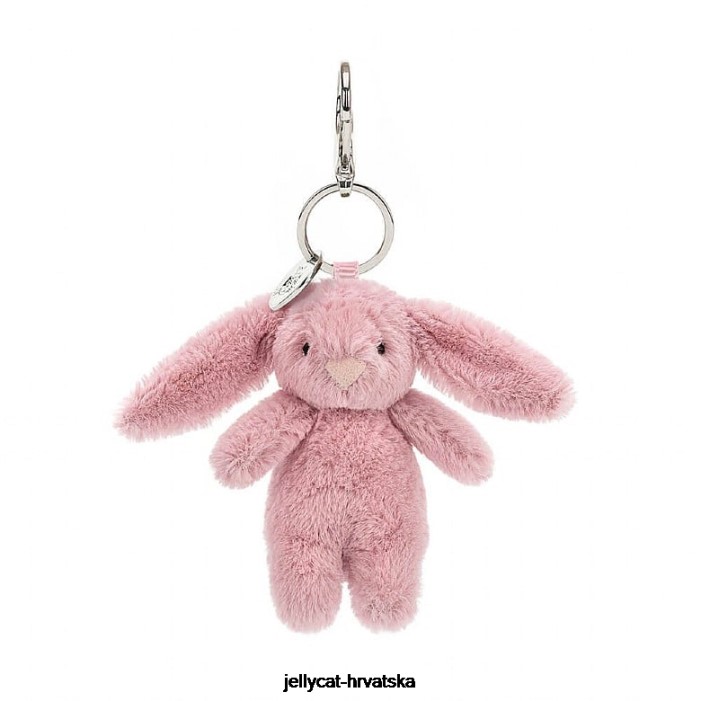 Jellycat sramežljivi zeko tulipan torba šarm ružičasta 577 oprema