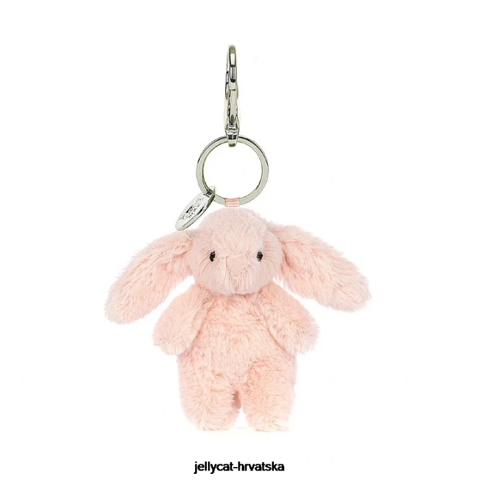 Jellycat sramežljivo rumenilo bunny bag šarm breskva 613 oprema