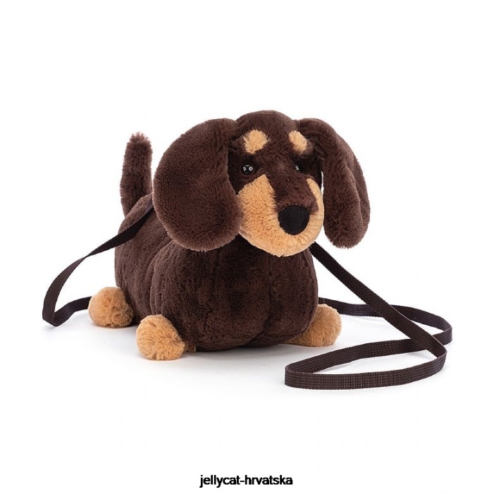 Jellycat otto kobasica dog bag smeđa 72 vrećica