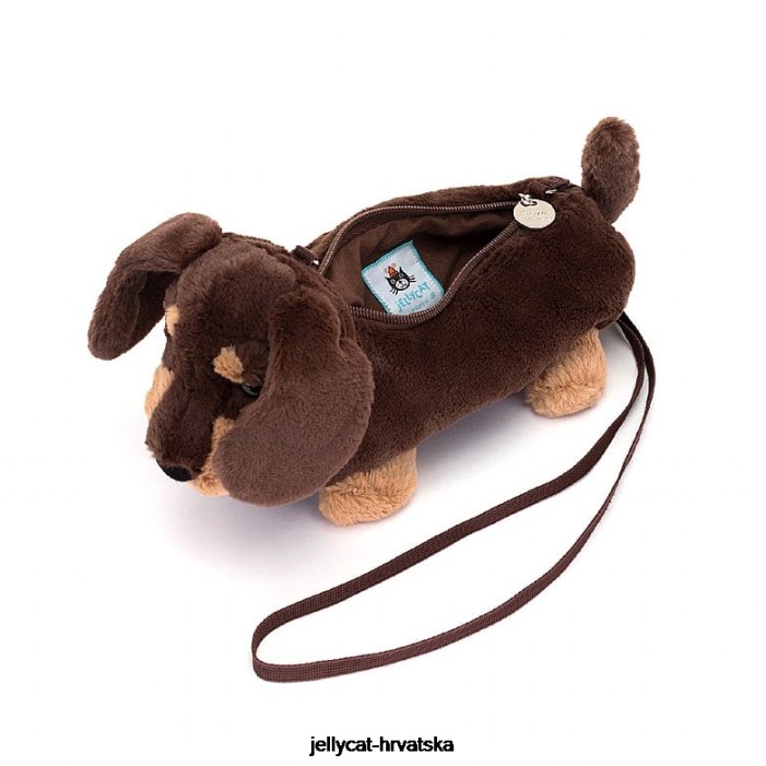 Jellycat otto kobasica dog bag smeđa 72 vrećica