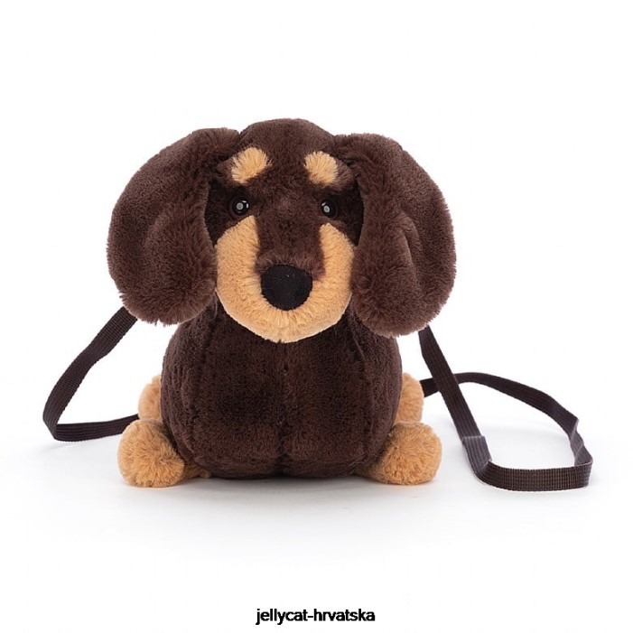 Jellycat otto kobasica dog bag smeđa 72 vrećica