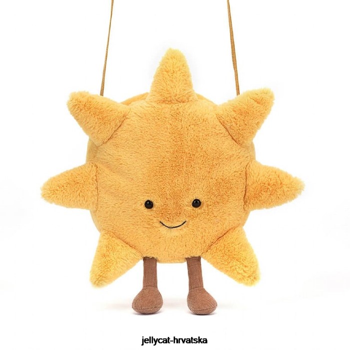 Jellycat zabavna torba za sunčanje žuta 114 vrećica