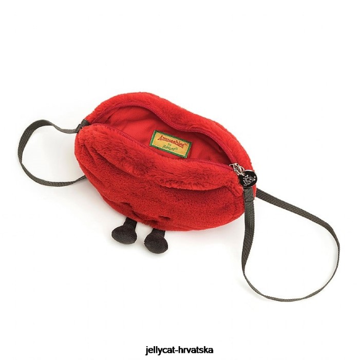 Jellycat zabavna vrećica u obliku srca crvena 230 vrećica