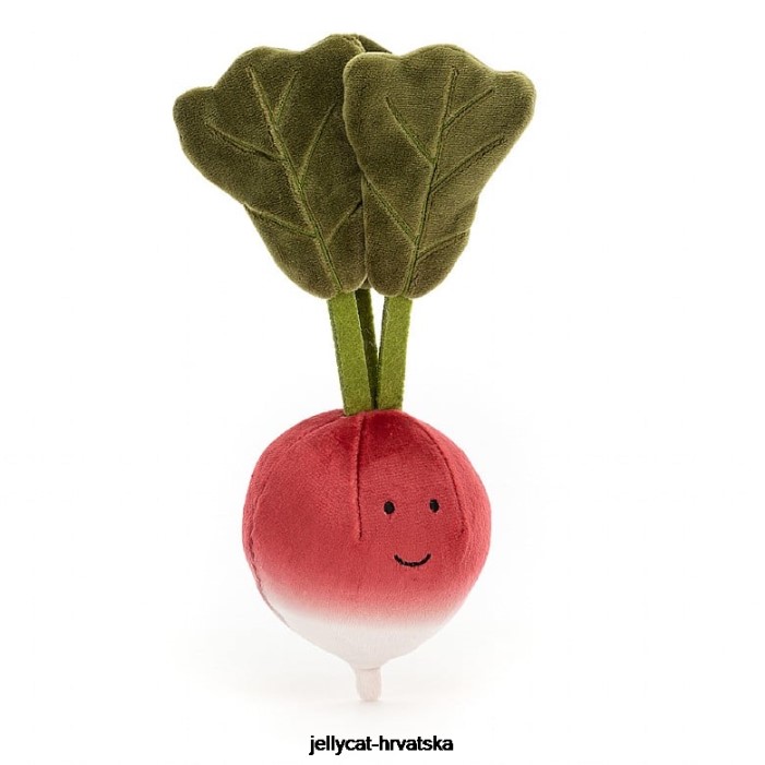 Jellycat živahno povrće rotkvica crvena 662 igračka
