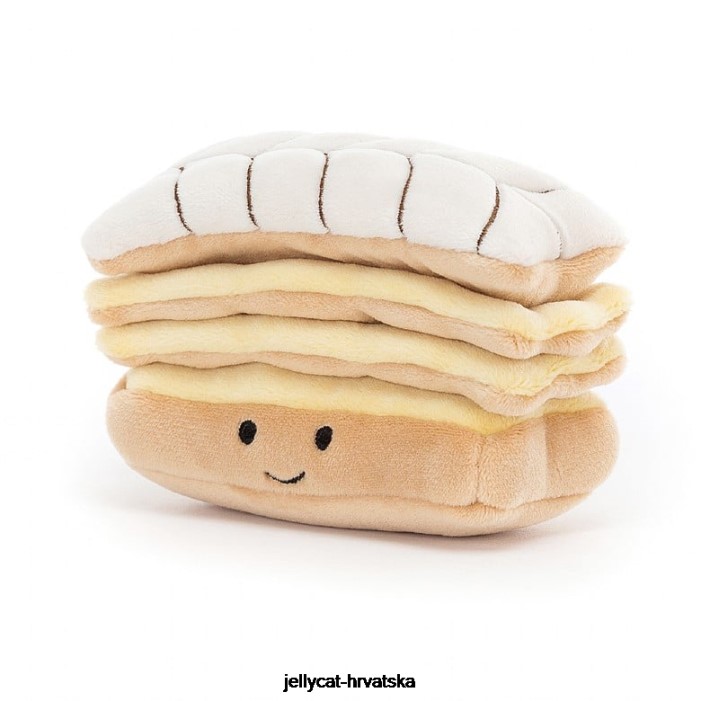Jellycat lijepa slastičarnica mille feuille višebojan 110 igračka