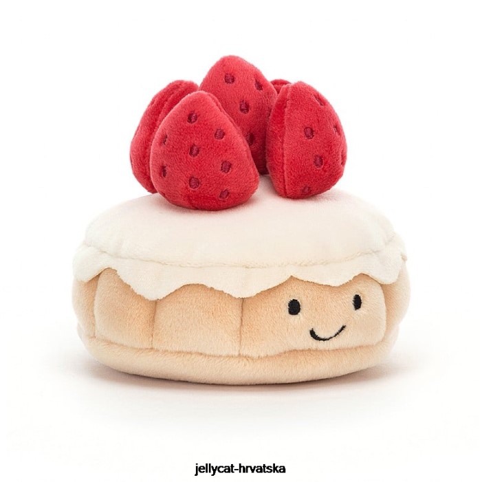 Jellycat lijepa slastičarnica tarte aux fraises višebojna 26 igračka