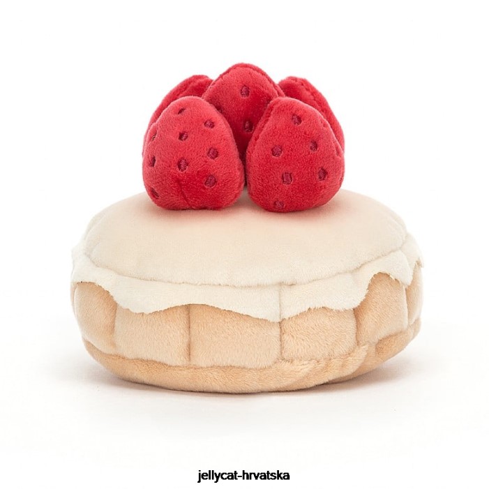 Jellycat lijepa slastičarnica tarte aux fraises višebojna 26 igračka