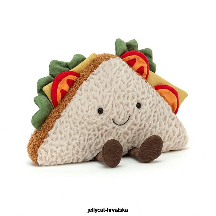 Jellycat zabavan sendvič bež 164 igračka