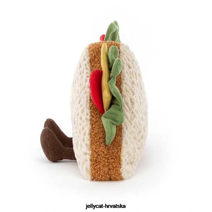 Jellycat zabavan sendvič bež 164 igračka