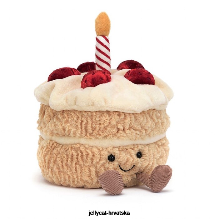 Jellycat zabavna rođendanska torta u više boja 528 igračka