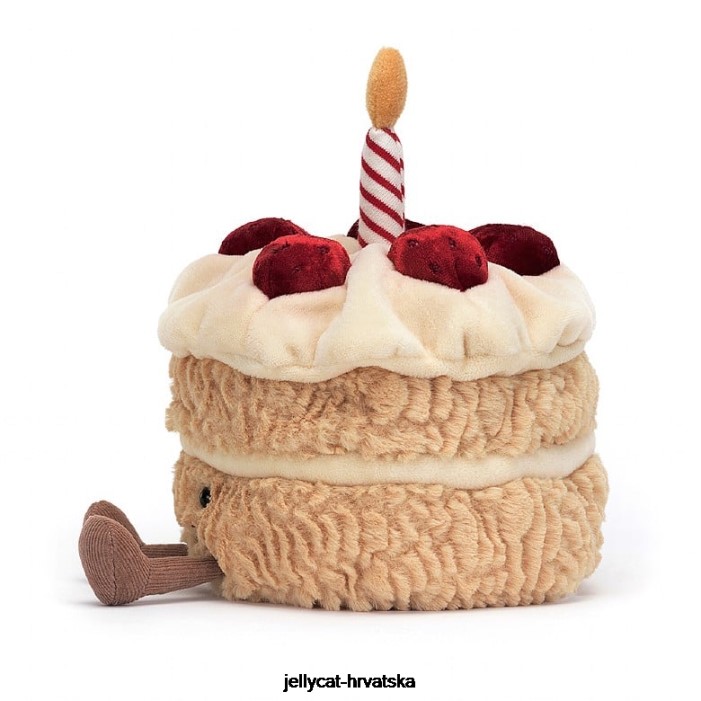 Jellycat zabavna rođendanska torta u više boja 528 igračka